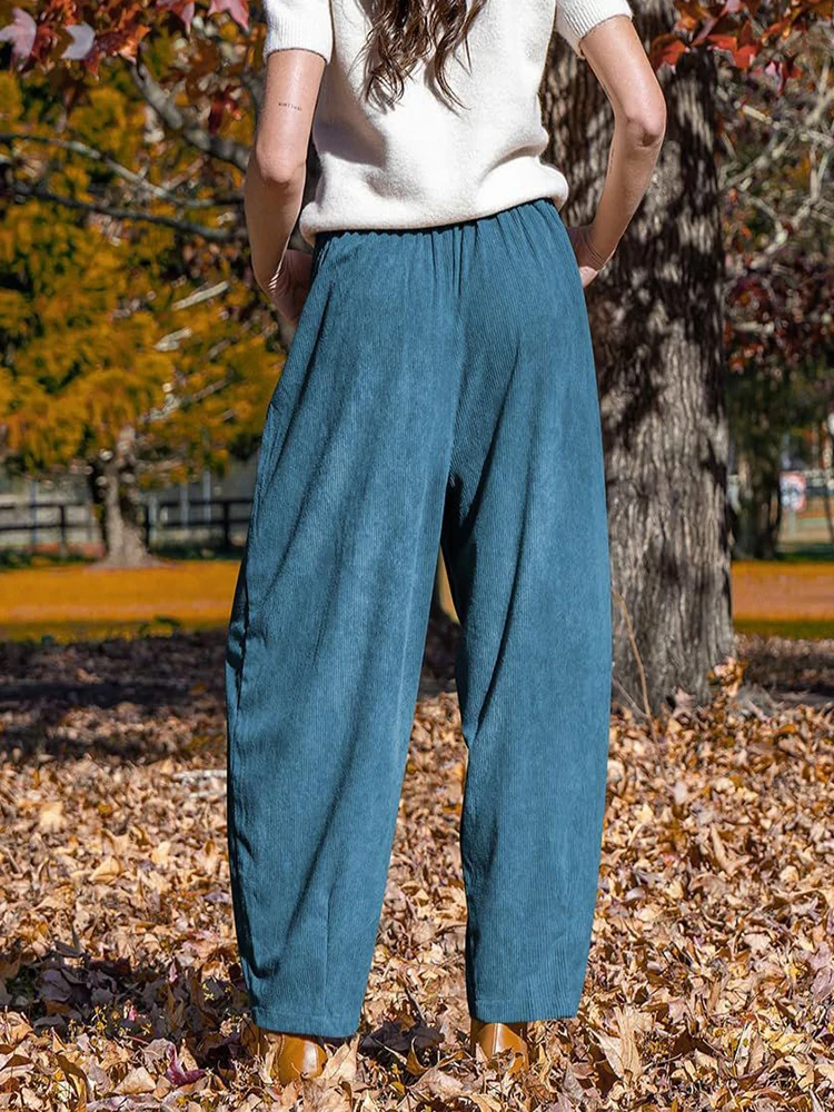 2025 Autumn/Winter Women's Haren Lantern Pants, Loose Wide Legs, Casual Slimming, Hot Selling Commuting Style - Image 6